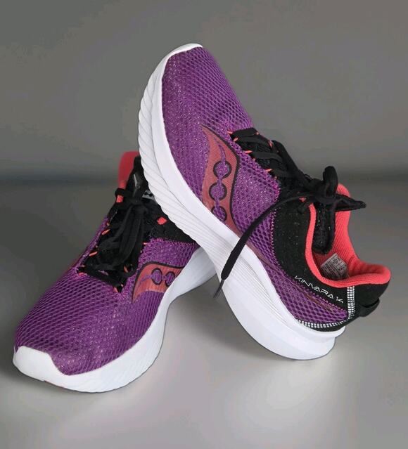 Saucony Shoes - Saucony Kinvara 14 Women's 9.5 Purple White Sneakers S10823-91